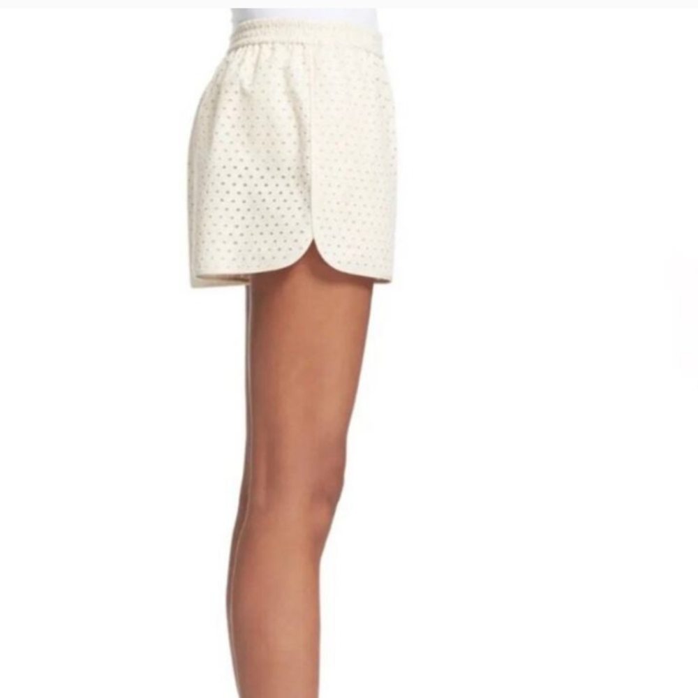 Diane Von‎ Furstenberg Belize Cream Ivory Eyelet Shorts